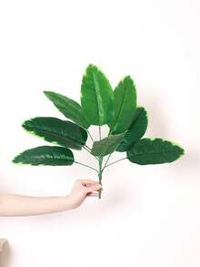 1PC 27.5-Inch (H) Simulated Green Plant Branches For Home Living Room, Bathroom, Balcony, Party Table Decoration, Garden And Courtyard Green Plant Decoration - Green - View 19