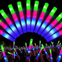 42PCS Foam Glow Stick, 3 Kinds Of Flash Mode Suitable, Glow Party Supplies, Suitable For Wedding Parties, Music Carnival, Birthday, Valentine's Day Party And Other Festive Atmosphere Decoration