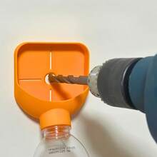 langanhaltend Plastik-Bohrstaub-Kollektor - wasserdicht, ohne Montage, effizientes multifunktionales Bohraufsatz-Zubehör für Heimwerker-Projekte, einfach zu installieren und zu reinigen, langanhaltend Bohraufsatz-Zubehör, Bohrfutter | Orange Bohrhalter | langanhaltend Plastikhalter