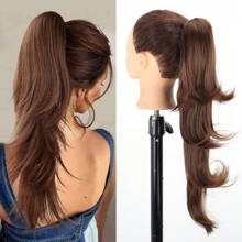 Synthetic Claw Clip Ponytail Hair Extensions Long Wavy Pony Tail False Hair For Women Horse