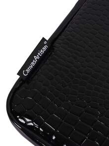 Schlanke stoßfeste Laptop-Hülle, schwarze PU-Computertasche kompatibel mit MacBook, ThinkBook, für Schule und Arbeit, Laptoptasche für Frauen, MacBook-Hülle