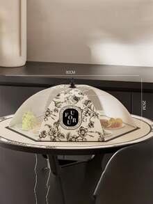 菜罩家用厨房餐桌镂空可拆洗防尘防蚊神器大容量折叠盖菜罩蔬菜防尘罩 - 多色 - 查看 8