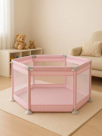 ATENTU Cercadinho Infantil Chiqueirinho Redondo Para Bebê 125x65cm