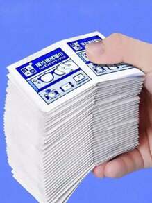 10/50/100/200pcs Disposable Glass Cleaning Wipes, Ideal For Cleaning Glasses, Glasses Cleaning, Travel, Outdoor, Sports, Office, School, Belts, Glasses Phone Screens, Etc., Gifts