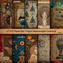 10 Stück lila Zauberhafte Material Papiere, Retro Europäisch Blumen Pflanzen Muster für Scrapbooking, festliche Dekoration, Grußkarten zum Selbermachen, Explosionsbox, Geschenkverpackung, Party Zubehör, Schulmaterial, Einschulung