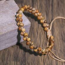 1 pezzo Braccialetto da donna in stile bohémien retrò, fatto a mano, con perline, a doppio strato, con cristalli curativi, adatto per yoga e meditazione