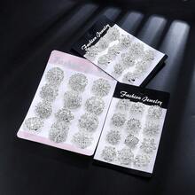 36pcs Metal Embedded Crystal Rhinestone Gold/Silver Delicate Small Pins, Women Clothing Invisible Brooch, Suitable For DIY Wedding Bouquet, Christmas Gift - Small Brooch - View 15