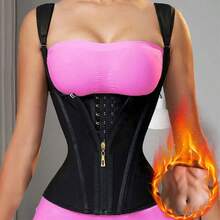 This 2025 New Women's Latex Shapewear With Straps Can Sculpt Your Waistline, Help You Slim Down, And Showcase Your Beautiful Figure. It Is Comfortable To Wear And Available In 3 Color Options. - Black - View 9