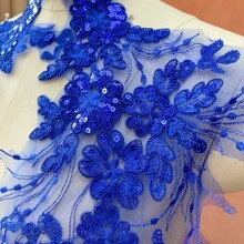 1 Pair 3D Lace Applique Floral Embroidery Patches - Delicate Hollow-Out Design, High-Quality Polyester Fabric, 10 Colors (White/Red/Gold/Black) Suitable For Wedding Gowns, Evening Dresses, DIY Fashion Accessories, Embroidered Dresses, Dress Decorations, Fine Embroidery, Dress Embellishments, Elegant Decorations, Exquisite Craftsmanship, Craft Enthusiasts