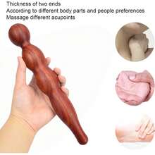 纯天然木质按摩棒一件套 - 用于放松、缓解疲劳、放松足部经络的多功能木质工具、穴位按摩器工具、穴位按摩器、自我按摩工具释放工具和深层肌肉按摩棒 - 彩色 - 查看 11