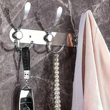 Wandmontierte Kleiderbügel, Handtuchhaken aus robustem Edelstahl, Kleiderhakenleiste, verwendet für Handtücher, Oberbekleidung, Mützen, Schlüssel im Badezimmer, Schlafzimmer, Hotel Eingang, Metall Kleiderhaken (3 Haken, erhältlich in Gold/Leuchtfarben)