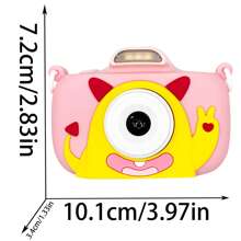 Cámara digital para niños, video HD 1080P y doble cámara de selfie, pantalla de 2.4" con funda de silicona suave, regalo perfecto de cumpleaños y Navidad para niños y niñas de 3 a 12 años (con tarjeta de 32GB)