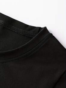 KID002|Halloween|Camisetas para KID002|Halloweens de 4-15 añosEnvío desde México|Tela transpirable de alta calidad|Camiseta deportiva de manga corta y cuello redondo para KID002|Halloween|Camiseta de verano para KID002|Halloweens con cuello redondo, manga - Negro - Ver 4