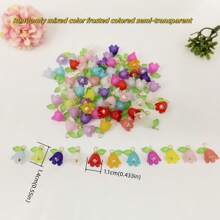 10 pièces de perles en céramique-like de muguet de couleurs mélangées, convenant pour la réalisation de colliers DIY