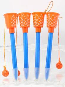 1 支篮球形状圆珠笔，卡通创意学生玩具笔，有趣又有趣的学校用品，返校 - 彩色 - 查看 6