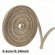 10M/Roll 6mm-50mm Mesh Burlap Trim Natural Jute Burlap Ribbons Vintage Rustic Linen Ribbon DIY Craft Gift Wrapping Wedding Decora