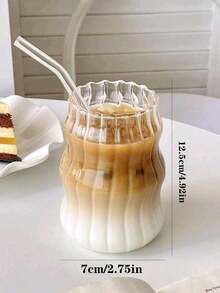 1 chiếc cốc thủy tinh đựng cà phê 530ml có ống hút, dùng tại nhà, phù hợp với phụ nữ, cốc uống trà sữa - Nhiều màu - Xem 4