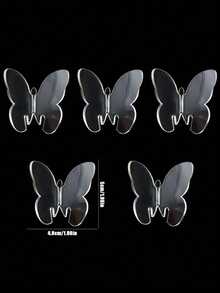 Acrylic Butterfly Tags Labels For Wedding Birthday Party Decoration Supplies - Multicolor - View 4