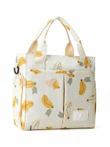 1 件时尚印花防水妈妈包，大容量妈咪手提包，用于婴儿奶瓶保温 - 母嬰包 - 查看 15