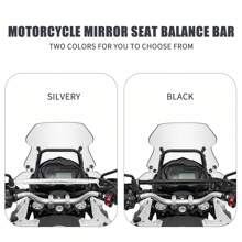 1pc Motorcycle Rearview Mirror Extension Bracket Aluminum Alloy Retractable Balance Bar Mobile Phone Spotlight Mounting Bracket For Scooter Motorcycle Dirt Bike