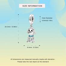 tiantianxue 1pc Set Silver-Plated Tiger, Vintage Elephant, Robot Dog Charm Pendants, Suitable For Women Bracelet/Anklet/Necklace DIY Jewelry Making, Valentine's Day Gift, Daily Fashion Accessories