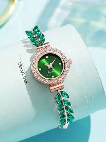 1/6pcs Simple & Casual Fashionable Women's Watch,Round Dial Pointer Quartz Watch A Gift For A Lady As A Gift For Students Returning To School