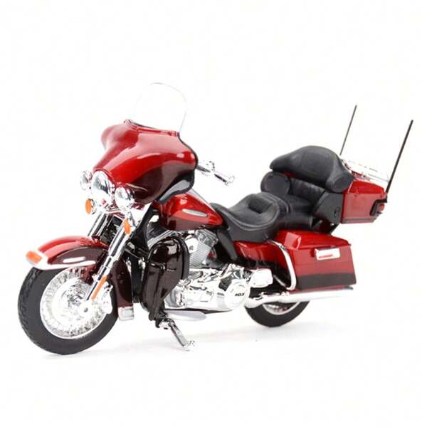 Burago Vintage 1:12 Scale Harley-Davidson 2013 FLHTK Electra Glide Alloy Motorcycle Model - Limited Edition Collectible, Display Decor, Simulation Replica