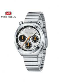 MINIFOCUS 1pc Fashion Elegant Ladies Watches Top Brand Luxury Multifunctional Small Dials Business Casual Quartz Watch For Women Stainless Steel Strap