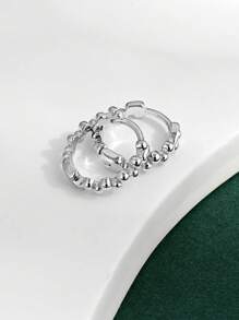 1 par de elegantes y a la moda aretes de plata 925 con diseño geométrico de lujo, regalo para mujeres para citas y reuniones