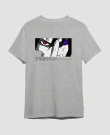 Kit 2 Camisetas Narutoo Sasuke Uchiha Susanoo Itachi Mangekyou Sharingan Rinnegan Camisa 100% Algodão Unissex Blusa
