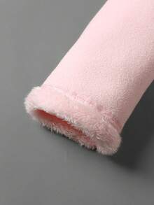 Thermal Lined Jacket For Women, Stand Collar Zipper Cardigan, Solid Color Plush Outerwear For Autumn/Winter,Fleece,Skiing