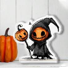 1 Pc Acrylic Halloween Home Decoration Ornaments Desktop Pumpkin Decoration Ornaments Celebrating Halloween Gifts Happy Halloween