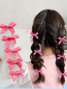 12pcs Girls' Minimalist Sweet Mini Butterfly Hair Clips