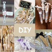 48/24支迷你泡泡棒 - 白色心形（不含泡泡液），派对礼品，课堂奖励，情人节/婚礼/生日礼物，嘉年华奖品，可爱泡泡管