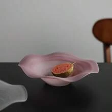1 tavă cu fructe florale în stil nordic, decor pentru masă în sufragerie, farfurie pentru gustări de ceai de după-amiază, suport pentru deserturi de nuntă, material simplu din sticlă, stil luxos ușor, cadou de casă nouă pentru petrecere de ziua de naștere, decorațiune de Anul Nou