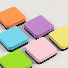 2 piezas de borradores de pizarra blanca con forma de macarrón de colores magnéticos, borradores cuadrados de fieltro EVA, borradores de pizarra blanca duraderos adecuados para todo, esenciales para presentaciones en la oficina, útiles escolares compactos y resistentes, de vuelta a la escuela - Unitalla - Ver 3