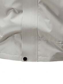 1 Peça Jaqueta Corta-Vento com Capuz para Homens, Resistente à Água, Multi-Bolsos, Estilo Cargo, Outono/Inverno