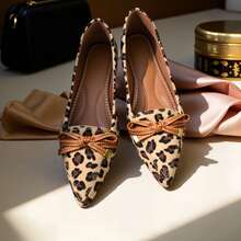 Sapatilha Feminina Onça Pelo Com Laço Caramelo – Sofisticação notável estrutura resistente toque leve resistênte