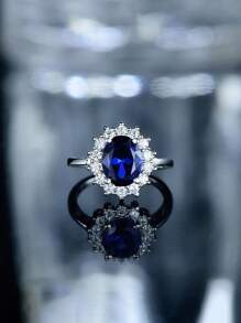 MODIAN Anillo Sólido Real De Plata Esterlina 925 De 2.0ct, Regalo De Moda Para Mujeres, Marca De Joyería 5a, Anillos De Plata Para Bodas Y Compromisos Con Caja De Regalo, Regalo De Aniversario Para Ella. Joyería Fina
