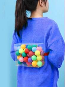 32 peças/Conjunto Caixa de Bolas de Chocalho de Ovo, Objeto Cênico Divertido para Trabalho em Equipe para Festa Corporativa, Reunião Anual, Atividades em Grupo, Jogo de Punição