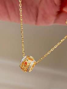 1 pièce Collier pendentif d'abeille de luxe vintage avec strass, collier ras-de-cou rétro délicat, convient pour le port quotidien, les festivals, les fêtes, cadeau pour la petite amie