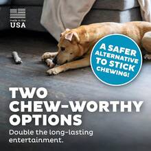 Dogwood Wood Durable Dog Chew Toys Real Wood Calming Hemp 2Pack Medium - 山茱萸鎮靜(2 件裝) - 查看 5