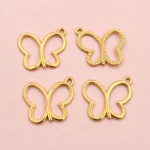 50pcs 17x20mm Hollow Butterfly Charms Pendnat Alloy Metal DIY Jewelry Making Accessories Findings For Necklace Earrings Bracelet