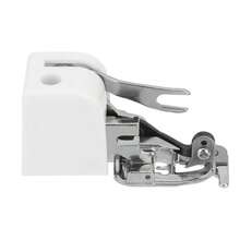 1pc Easy Cut Edge Presser Foot - Suitable For Regular Home Sewing Machines, - Made Of Durable Stainless Steel, White, Not Suitable For Vintage Sewing Machines And Industrial Sewing Machines - Multicolor - View 5