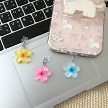 Bouchon anti-poussière pour port de charge de type C sur smartphones, tablettes et appareils électroniques, en forme de fleur de marguerite mignonne en résine. Accessoire de mode, ornement décoratif, parfait pour les amateurs d'accessoires