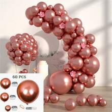 100pcs Plain Solid Color Balloon Set, Balloon Chain, Birthday Party, Wedding, Anniversary, Bachelor Party, Bachelorette Party, Graduation, Back To School, Housewarming, Retirement Party, Halloween, Christmas, New Year, Wedding Decoration Balloon Set