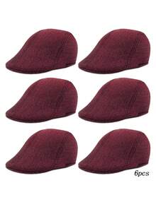 D EXCEED 1/3/6 PCS Newsboy Cap For Men | Vintage Outdoor Driving Hat For Camping, Golf, Travel, Working - Multicolor - View 23