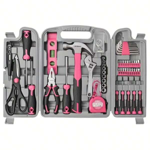 46pcs Socket Wrench Set, Socket Ratchet Wrench Tool Kit, Home Repair Tools With Drill Sockets And Extension Bars, Comes With Storage Box