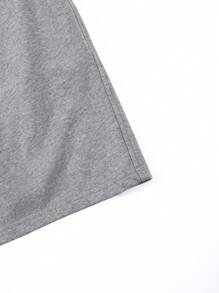 Set di tre pezzi di pantaloncini da uomo in cotone basic, stile college a coste con blocchi di colore, nuovi pantaloncini da uomo in primavera ed estate, morbidi e traspiranti, color caramello + grigio floreale + albicocca chiaro.