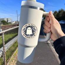 3 Inch Polyethylene Sticker, "Living The Dream! One Nightmare At A Time" Cute Ghost Round Metal Sign - Gothic Cottagecore Wall Decor For Bedroom & Halloween | Gift For Goth Aesthetic Lovers. Waterproof, Easy To Paste, Waterproof And Oil-Proof, Clear Pattern, Reusable Stickers, Rich Colors, Fun Life Art, Suitable For Car Stickers, Laptops, Phones, Water Bottles, Books And Other Colorful Sticker Decorations.